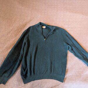 L.L. Bean Cotton/Cashmere quarter zip sweater